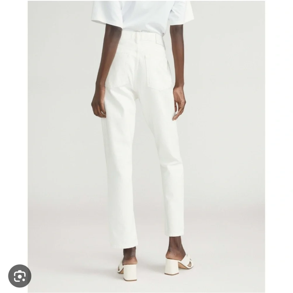 Everlane 90s Cheeky Jean Bone White - Button Fly, Cropped - Picture 3 of 4
